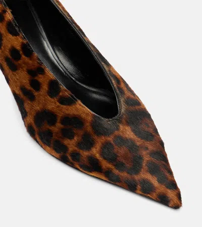 Le Monde Beryl Leopard-print Calf Hair Pumps In Brown