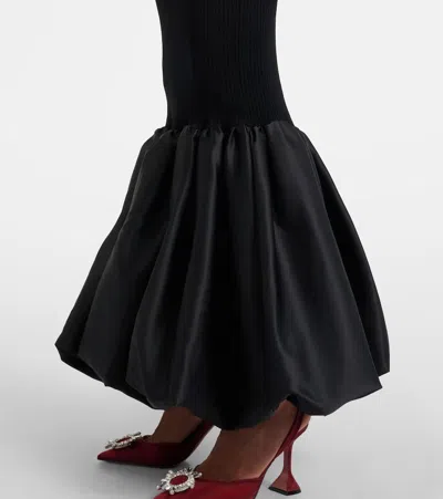 Rotate Birger Christensen Cutout Ribbed-knit Maxi Dress In Multi