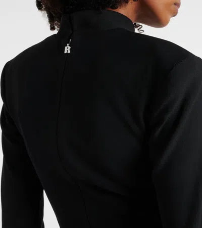 Rotate Birger Christensen Gathered Sequined Maxi Dress In Animal Print