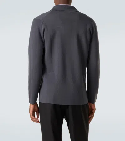 Thom Sweeney Wool Blazer In Gray