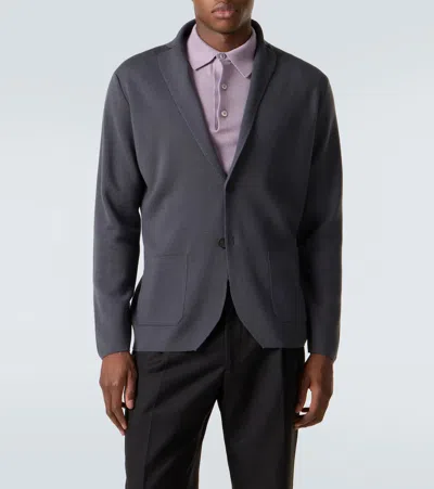 Thom Sweeney Wool Blazer In Gray
