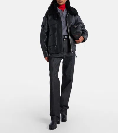 Gianvito Rossi Harlem Leather Platform Ankle Boots In Black