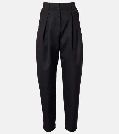 Rotate Birger Christensen High-rise Tapered Pants In Black