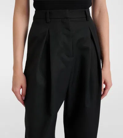 Rotate Birger Christensen High-rise Tapered Pants In Black