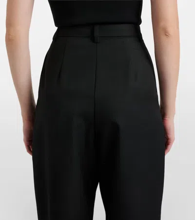 Rotate Birger Christensen High-rise Tapered Pants In Black