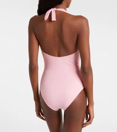 Melissa Odabash Tampa Tie-fastening Swimsuit In Pink