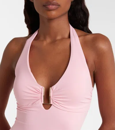 Melissa Odabash Tampa Tie-fastening Swimsuit In Pink