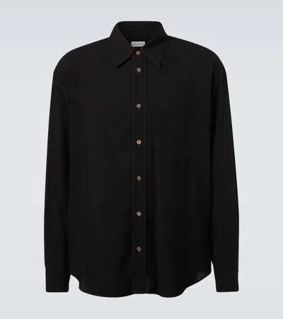 Lemaire Oversized Shirt In Black
