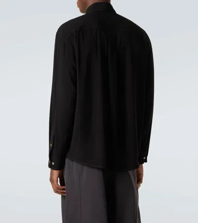 Lemaire Oversized Shirt In Black