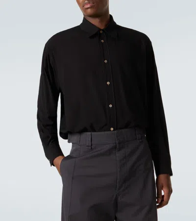Lemaire Oversized Shirt In Black
