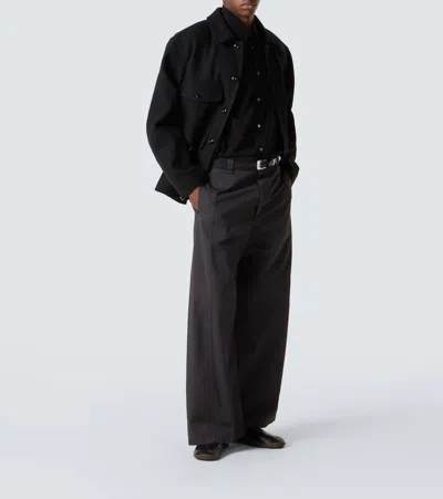 Lemaire Oversized Shirt In Black