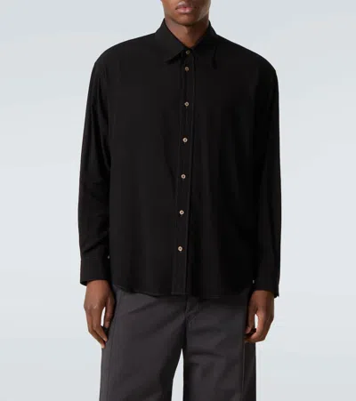 Lemaire Oversized Shirt In Black