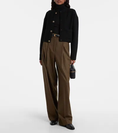 Loro Piana Virgin Wool Turtleneck Sweater In Black