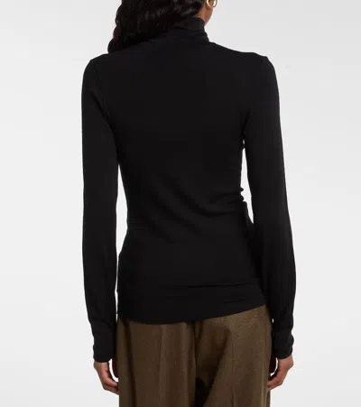 Loro Piana Virgin Wool Turtleneck Sweater In Black