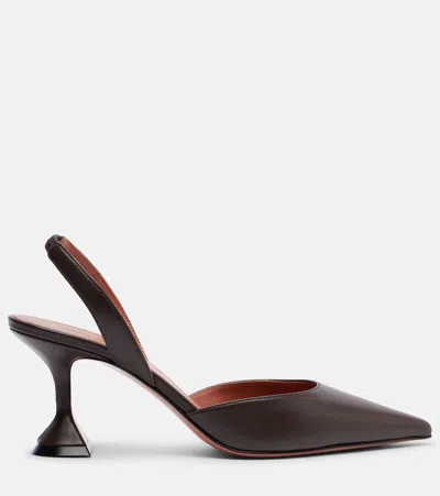 Amina Muaddi Stylish Pointed Toe High Heel Pumps In Multi