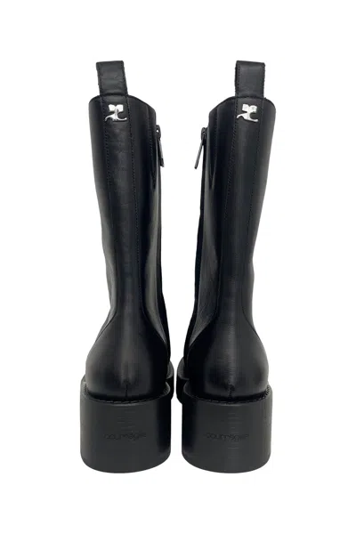 Courrèges Rider Boots In Black