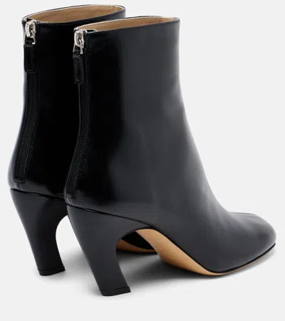 Le Monde Beryl Leather Ankle Boots In Black