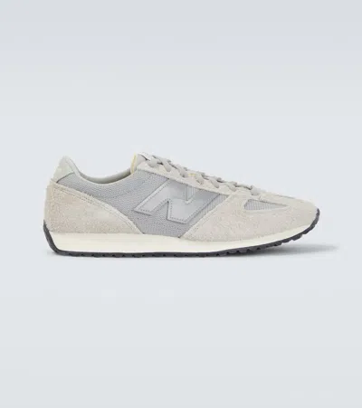 Junya Watanabe Casual Sneakers With Rubber Sole And Mesh Panels In Gray