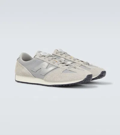 Junya Watanabe Casual Sneakers With Rubber Sole And Mesh Panels In Gray