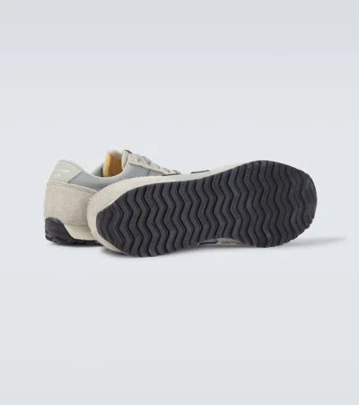 Junya Watanabe Casual Sneakers With Rubber Sole And Mesh Panels In Gray