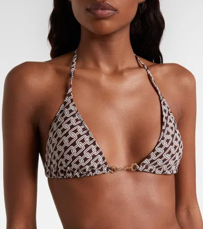 Melissa Odabash Menorca Printed Bikini Top In Multi