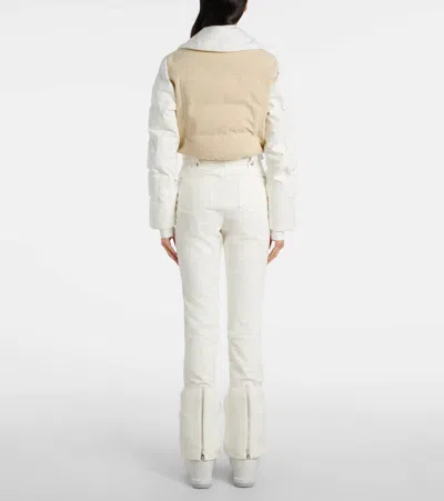 Fusalp Karei Corduroy-trimmed Ski Suit In Neutral