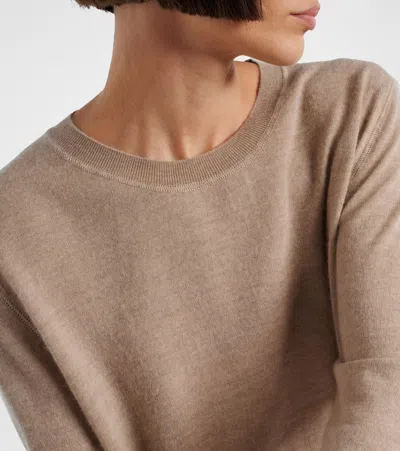 The Row Lorelei Cashmere Sweater In Metallic