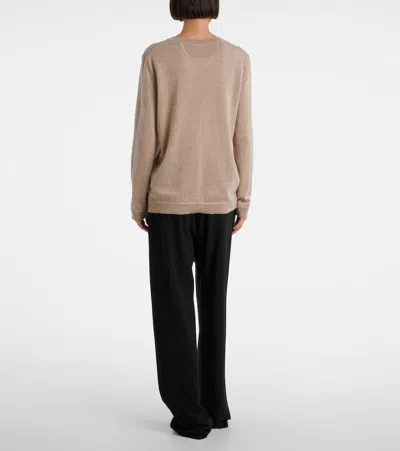 The Row Lorelei Cashmere Sweater In Metallic
