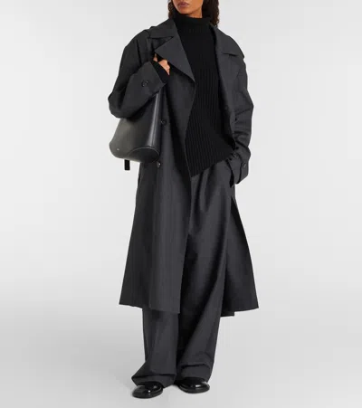 The Frankie Shop Lindall Wool-blend Turtleneck Sweater In Black