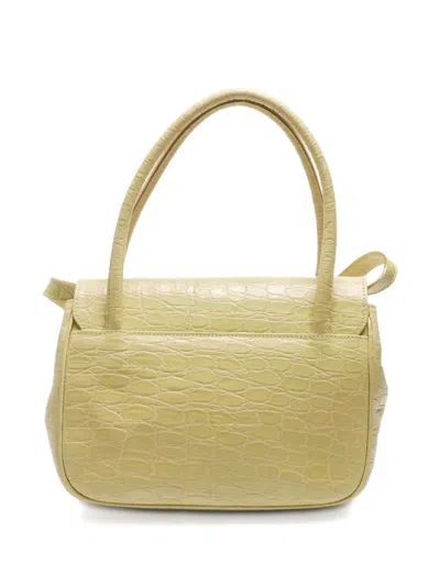 Pre-owned Ferragamo 1990s-2000s Vara Leather Shoulder Bag In Yellow