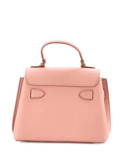 Pre-owned Louis Vuitton Lockme Ever Handbag Leather Mini Satchel In Pink