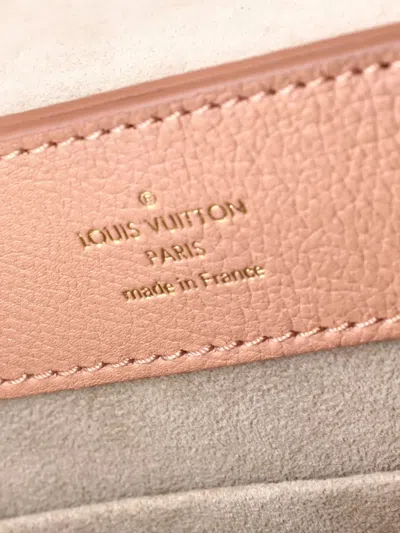 Pre-owned Louis Vuitton Lockme Ever Handbag Leather Mini Satchel In Pink