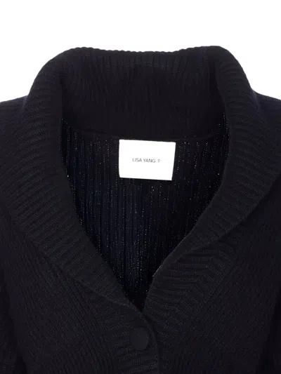Lisa Yang Alessandra Cashmere Cardigan In Black