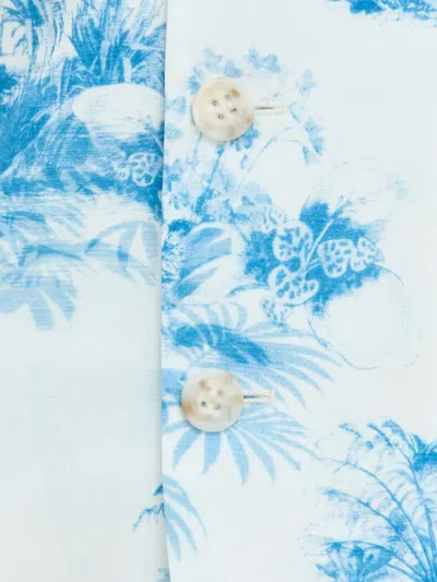 Red Valentino Buttoned Printed Blazer In Multi