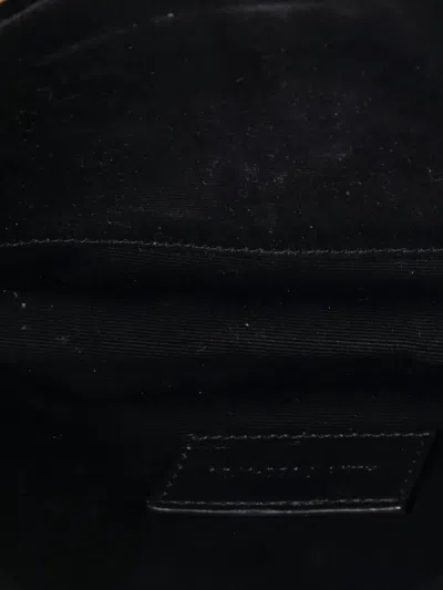 Pre-owned Saint Laurent Classic Monogram Envelope Wristlet Matelasse Chevron Leather Clutch Bag In Neutral