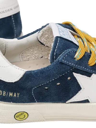 Golden Goose Star-embellishment Sneakers In Blue
