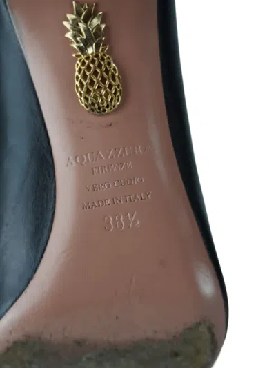 Pre-owned Aquazzura 85mm Marilyn Heeled Pumps In Black