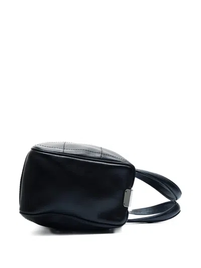 Pre-owned Chanel 2002-2003 Chocolate Bar Bowling Tote Bag In Black