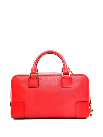 Pre-owned Loewe 2000-2015 Amazona Snail-charm Tote Bag In Red