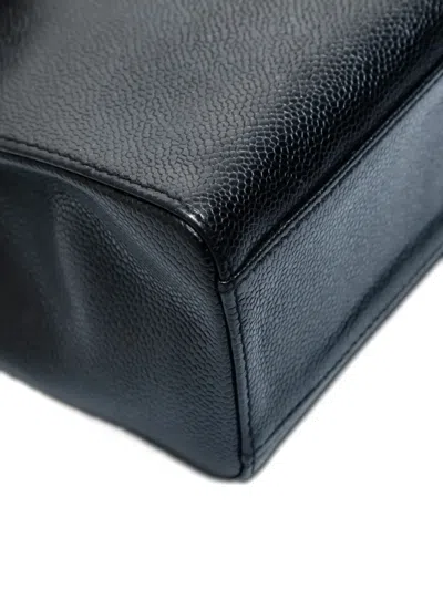 Pre-owned Chanel 2000-2002 Cc Mark Top-handle Handbag In Black