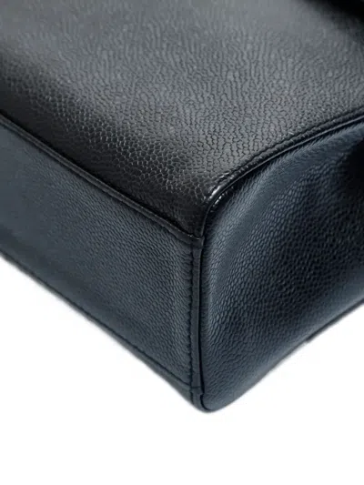 Pre-owned Chanel 2000-2002 Cc Mark Top-handle Handbag In Black