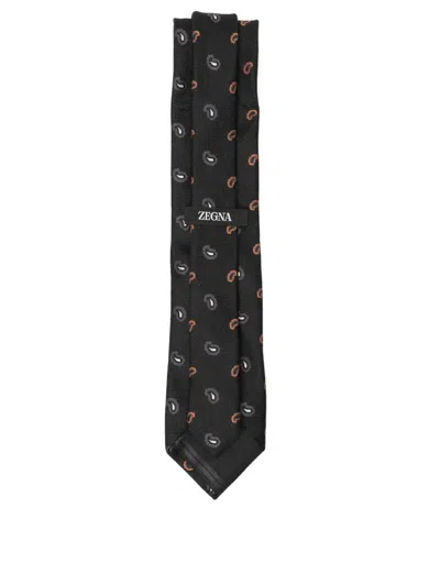 Zegna Silk Tie In Multi