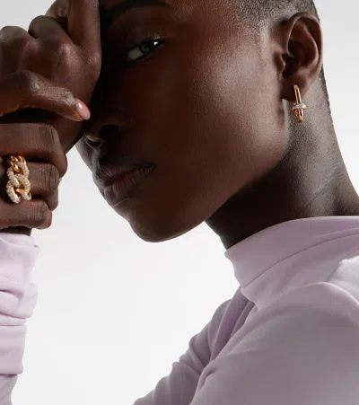 Pomellato Iconica 18kt Rose Gold Earrings With Diamonds In Gold