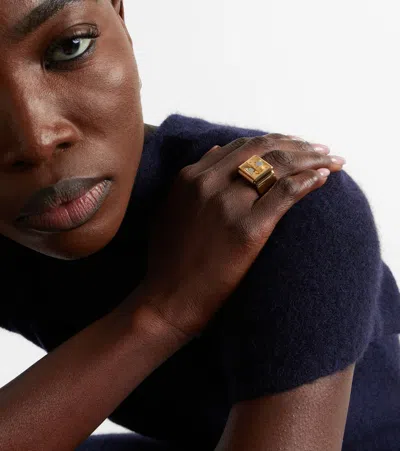 Marie Lichtenberg Buck Small 18kt Yellow And White Gold Ring In Gold