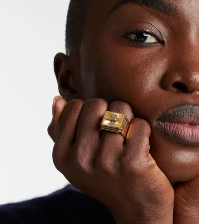 Marie Lichtenberg Buck Small 18kt Yellow And White Gold Ring In Gold