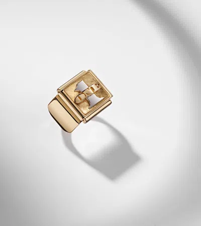 Marie Lichtenberg Buck Small 18kt Yellow And White Gold Ring In Gold