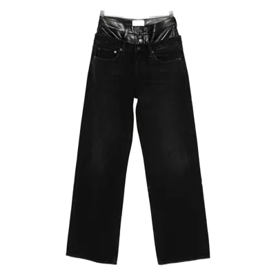 Agolde Straight-leg Jeans In Black