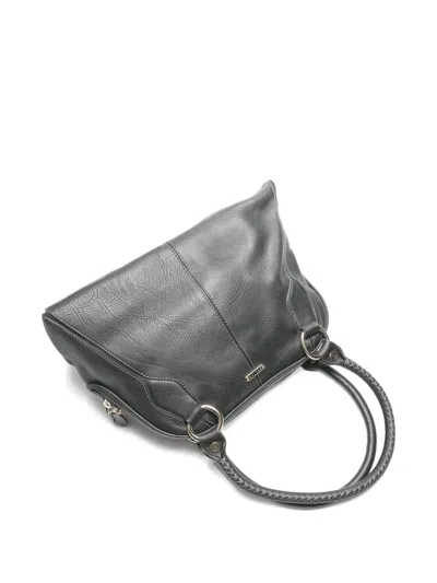 Pre-owned Celine 2000-2015 Braided-handle Shoulder Bag In Black