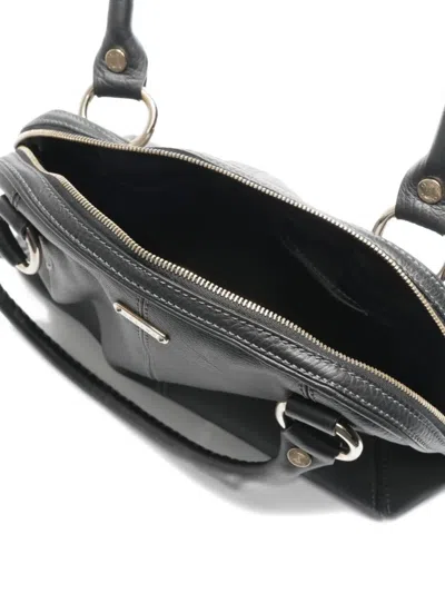 Pre-owned Celine 2000-2015 Braided-handle Shoulder Bag In Black