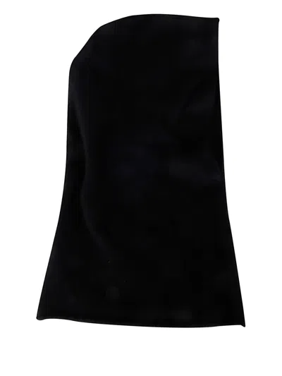 Extreme Cashmere Fitted Black Balaclava With Minimalist Design In Black